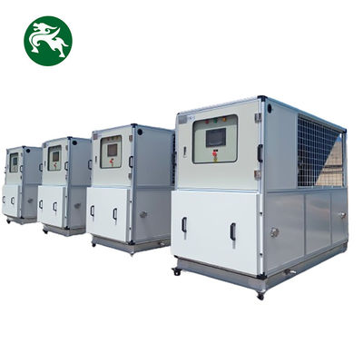 সাবওয়ে 15HP সুবিধাজনকভাবে চাকা সহ মোবাইল এয়ার হ্যান্ডলিং ইউনিট উপযুক্ত জল শীতল HVAC