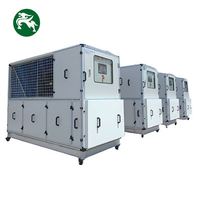 সাবওয়ে 15HP সুবিধাজনকভাবে চাকা সহ মোবাইল এয়ার হ্যান্ডলিং ইউনিট উপযুক্ত জল শীতল HVAC