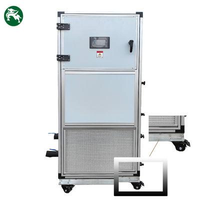 জল শীতল বায়ু হ্যান্ডলার ইউনিট HVAC সহ চাকা সহ সরানো সহজ