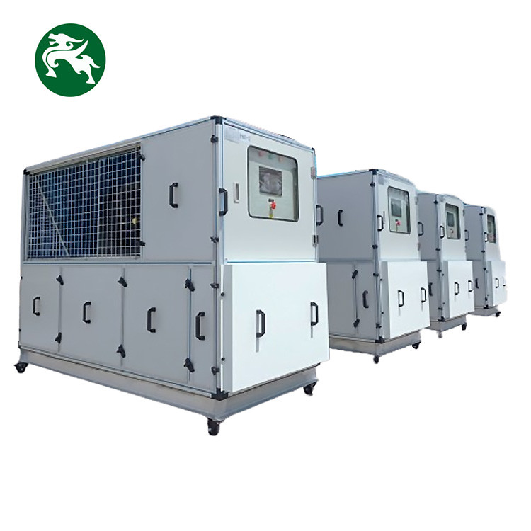 সাবওয়ে 15HP সুবিধাজনকভাবে চাকা সহ মোবাইল এয়ার হ্যান্ডলিং ইউনিট উপযুক্ত জল শীতল HVAC